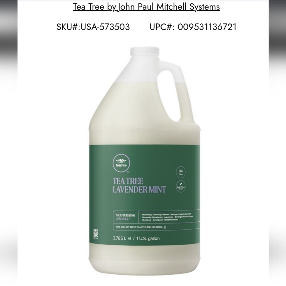 FRESH BATCH Tea Tree Lavender Mint Moisturizing Shampoo-1 GALLON!!🚫EXPIRED